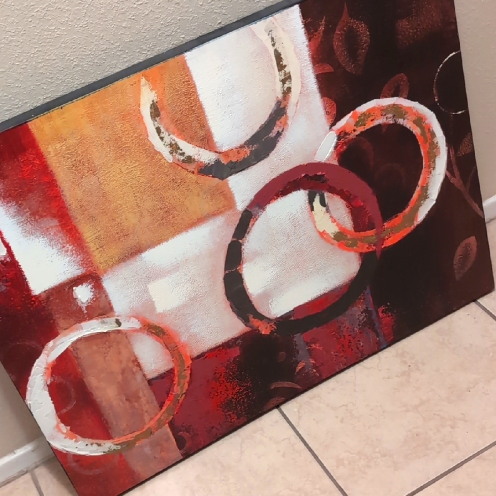 Abstract Circle Art Canvas